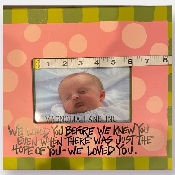 Frame Baby Toddler Infant Child Kid Pink Green Ultrasound - Picture 6 of 8